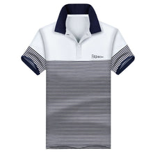 Load image into Gallery viewer, Breathable 95% Cotton Men Polo Shirt Plus Casual Male Summer Fashion New Stitching Short SLeeved Clothing