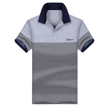 Load image into Gallery viewer, Breathable 95% Cotton Men Polo Shirt Plus Casual Male Summer Fashion New Stitching Short SLeeved Clothing