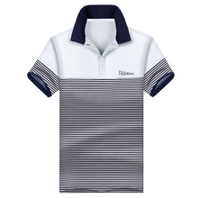 Load image into Gallery viewer, Breathable 95% Cotton Men Polo Shirt Plus Casual Male Summer Fashion New Stitching Short SLeeved Clothing