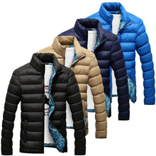 Load image into Gallery viewer, Winter Jacket Men 2019 New Cotton Padded Thick Jackets Parka Slim Fit Long Sleeve Quilted Outerwear Clothing Warm Coats