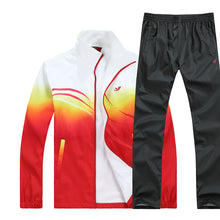 Load image into Gallery viewer, Men's Set New Spring Autumn Men Sportswear 2 Piece Sets Running Suit Jacket+Pant Young Male Fashion Tracksuit Asia Size L-4XL