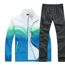 Load image into Gallery viewer, Men's Set New Spring Autumn Men Sportswear 2 Piece Sets Running Suit Jacket+Pant Young Male Fashion Tracksuit Asia Size L-4XL